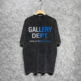 Gallery Dept T Shirts Tee Shirt Washed and Worn Short Sleeve T-shirt Blouse