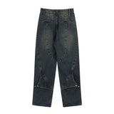 Men Jeans Stitching Hip Hop Loose