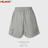 MIJKO Men Shorts Casual multi-pocket neutral shorts