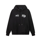 Autumn logo hooded print men's