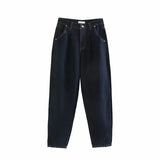 Women Jeans Retro Loose Casual Slimming