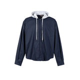 MIJKO Mens Jacket Plaid Hooded Jacket