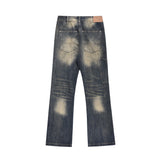 Men Jeans Ripped Distressed Loose