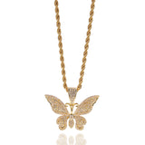 Jewelry Fashion Copper Zircon Full Diamond Pendant Hip Hop St. Valentine's Animal Spectrum