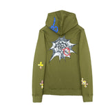 CHH Chrome Heart Hoodie Croix Cross Hooded Sweater Loose Zip Cap
