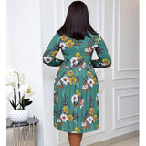 Women Dress Women's Long Sleeve Printed Dress