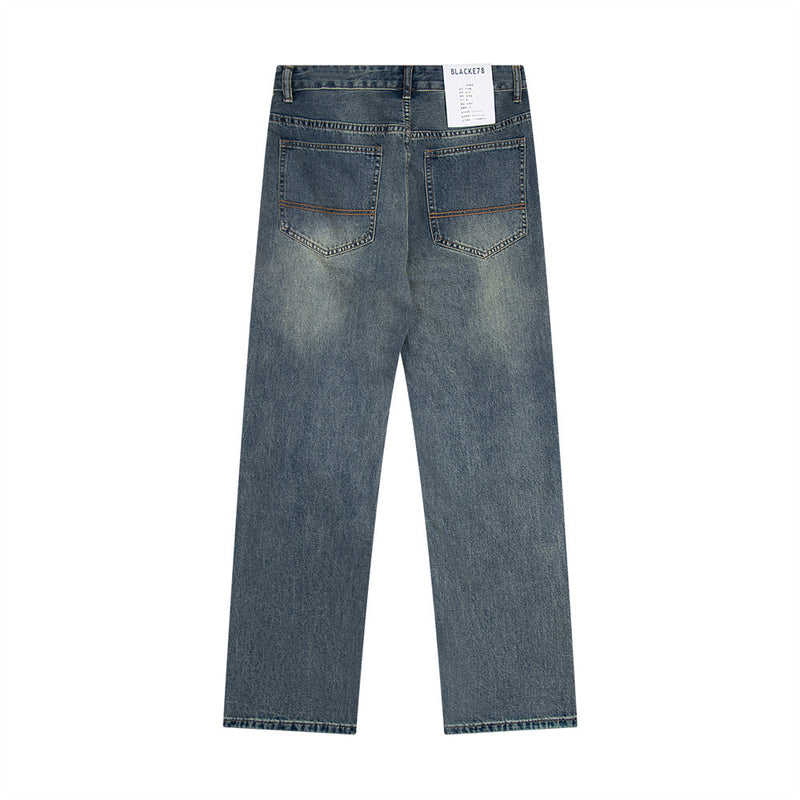 Men Jeans Old Loose All-Match