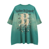 Men T-Shirt Gradient Oversize