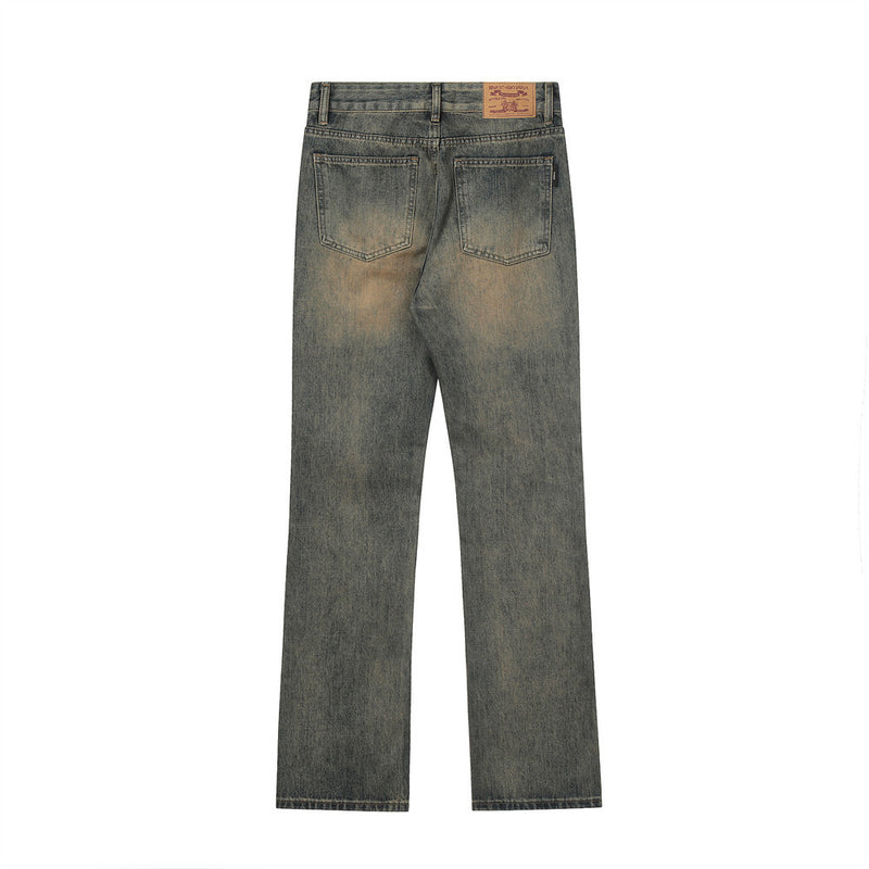 Men Jeans Fashion Ripped Worn Loose