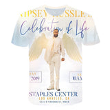 Nipsey Hussle T Shirts 3D Digital Printing Words