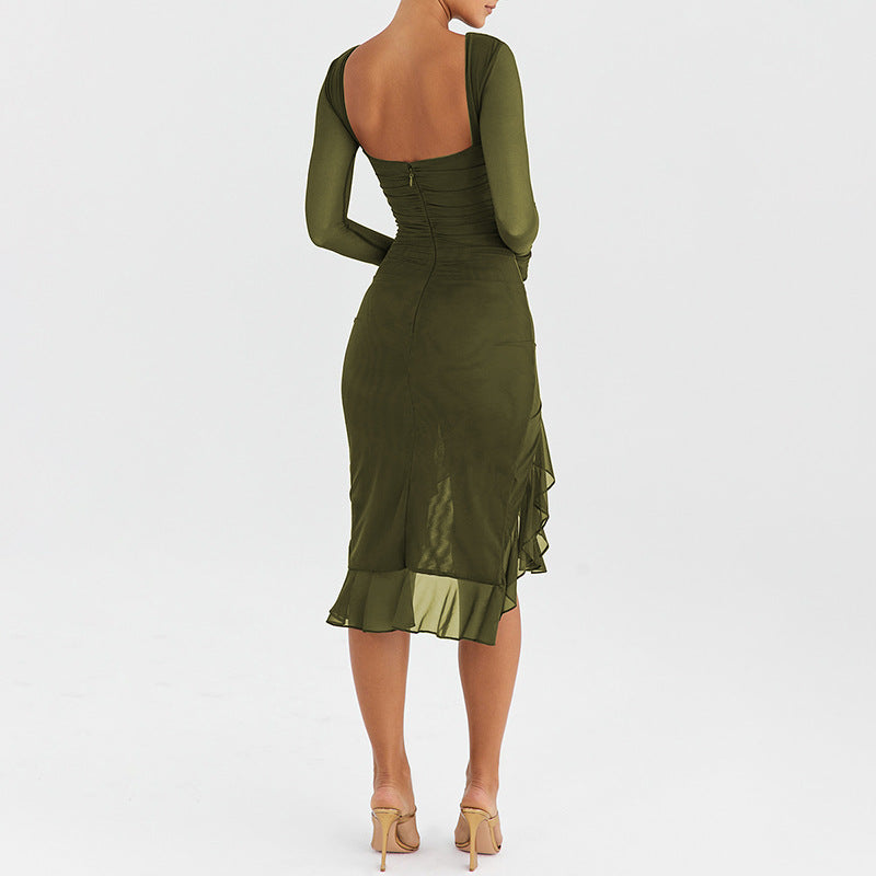 Women Dress Sexy Mesh Dress