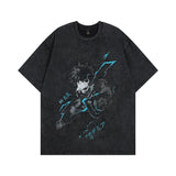 Men T-Shirt Vintage Neckline Short Sleeve Tee