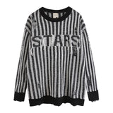 Women Sweater Thin Striped Sweater Idle Style