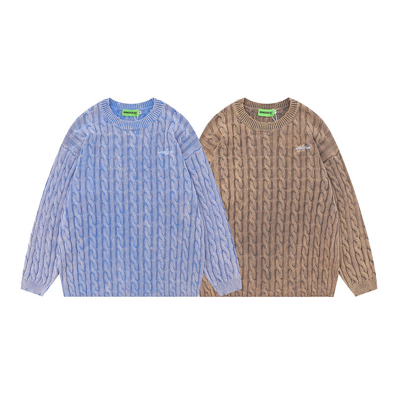 Women Sweater Hip Hop Knitted Sweater for Men