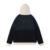 Amiri Hoodie AMI embroidery done old contrasting color hooded sweater for men and women