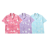 Short Sleeve Shirt Summer Star Loose All-Matching Beach Shirt