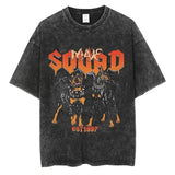 Rottweiler Doberman Retro Graphic Tee Men's Shirt