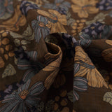 Men Long Sleeved T Shirt Vintage Floral Shirt Men's Ins Casual Long Sleeve Printed Loose Cardigan