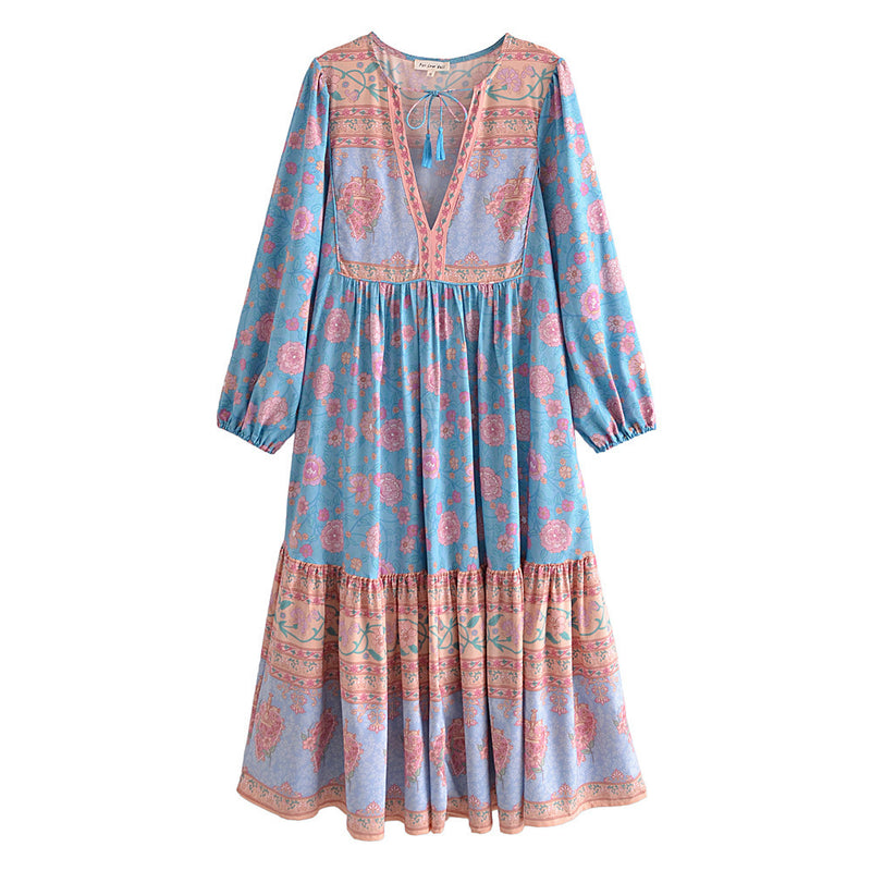 Women Dresses Tassel Floral Dress