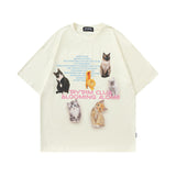 Men's T-Shirt Printed Distressed Short-Sleeved T-shirt for Men and Women