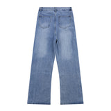 Gallery Dept Pant Washed Distressed Breasted Micro-Pull Denim Trousers