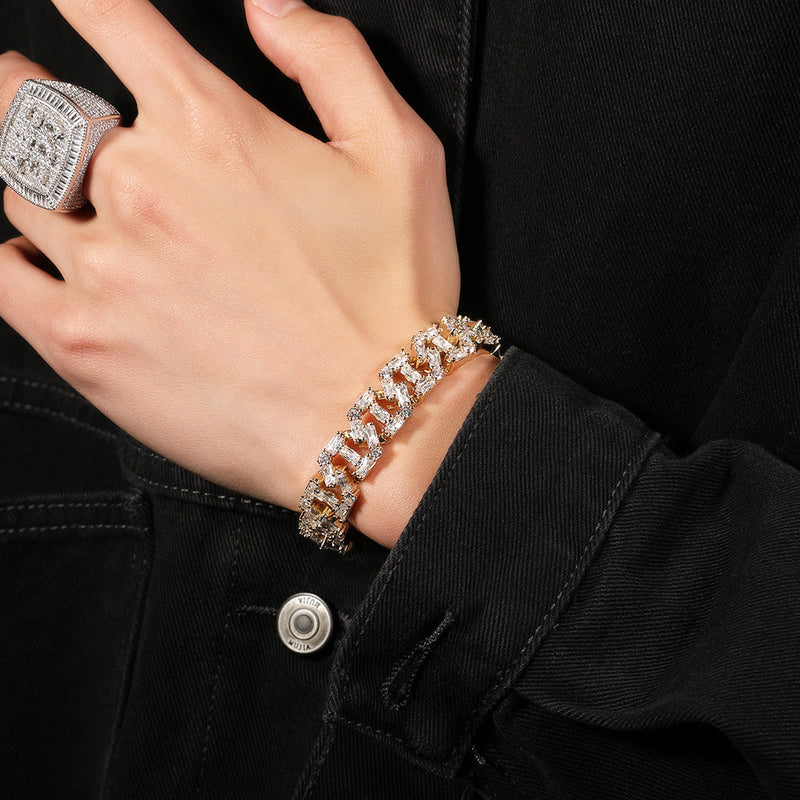 Bracelet Metal Hip Hop Bracelet Zircon Spring Royalty St. Valentine's Spectrum