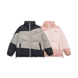 Unisex Coat Loose Thick Stand Collar Winter Cotton Dress