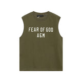 Fog Essentials tank spring summer FOG letter crew neck vest