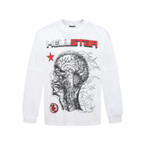 Hellstar long-sleeve T-shirt graffiti portrait print loose version casual long sleeve