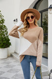 Women Pullover Sweater Loose plus Size Pullover Knitted Sweater