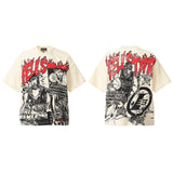 Hellstar T Shirt Iverson, James Star vintage short sleeve T-shirt