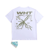 Ow T Shirts Double-Sided Splash-Ink Arrow for Men and Women