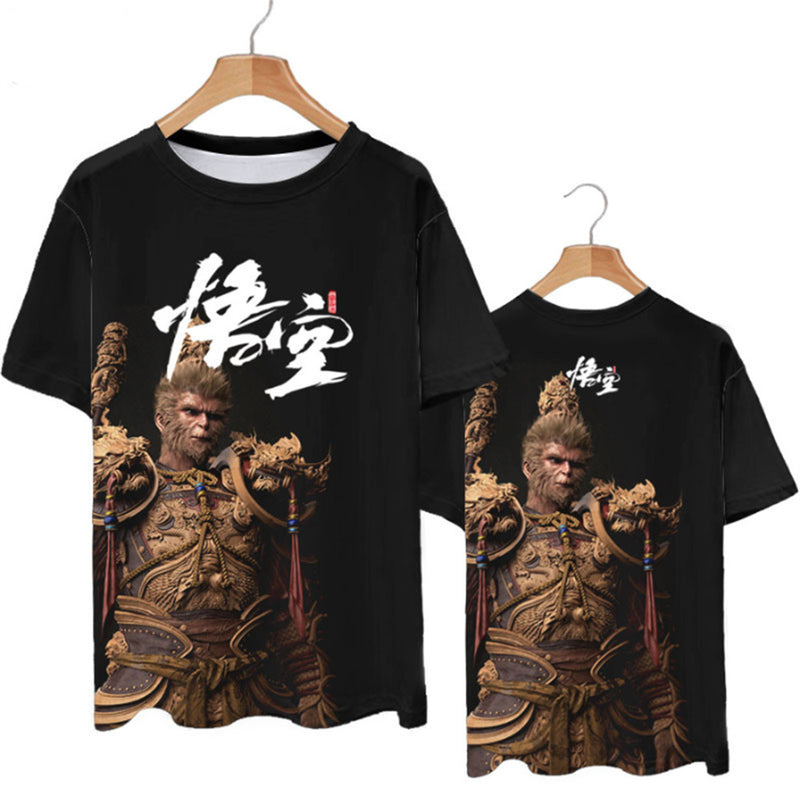 Black Myth: Wukong Games Tee Black Myth Wukong Print T-shirt