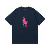 Ralph Lauren T Shirts Cotton Label Short Sleeve Solid Color