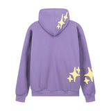 Men Fleece Lined Hoodie English Letter Hooded Sweater Men's Loose Hooded Cardigan Autumn and Winter