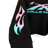 Hellstar Hoodie gradual change color print hoodie fall loose sweater