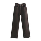 Women Jeans Loose Slimming and Fashionable Frayed Edges