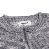 Men Sweater Embroidered Knitted Cardigan Loose round Neck Sweater