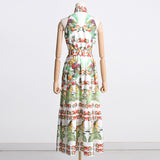 Bohemian Dress Strap Temperament Printed Dress