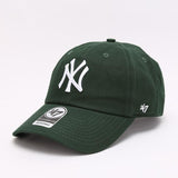 Dodgers and Yankees Baseball Cap 47brand Baseball Cap Female Summer NY Embroidered Dark Green