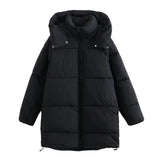 Women Cotton Coat Warm and Loose Fashion Casual Hooded Coat