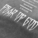 Fog Essentials T Shirts Spring and Summer FOG Joint Series Washing Water Old Crew Neck Short Sleeves