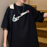 Men T Shirt Summer Versatile Loose Fit