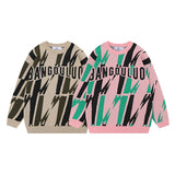 Women Sweater Jacquard Knitted Sweater Versatile