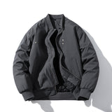 Men Vintage Jackets Loose Trend Baseball Suit Zip Padded Flight Suit