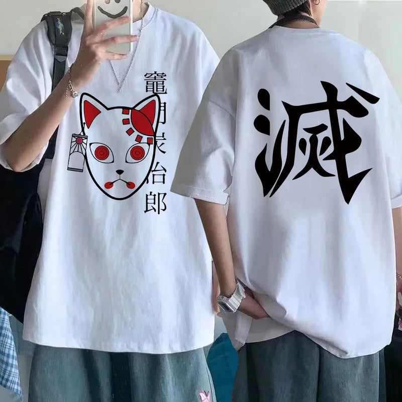 Demon Slayer T Shirt Men Kimetsu No Yaiba Kawaii Anime