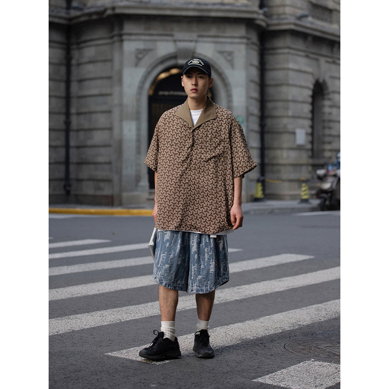 Unisex Shirt Retro Loose Summer