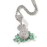 Jewelry Zircon Pendant Hip Hop Fashion Necklace St. Valentine's rapper Spectrum