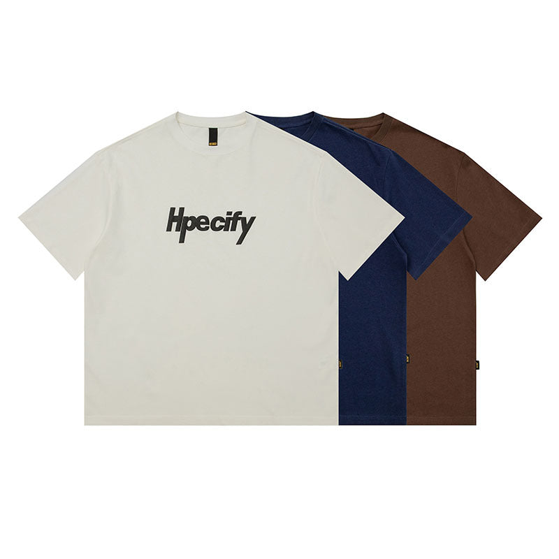 Men T-Shirt Vintage Printing Heavy Distressed