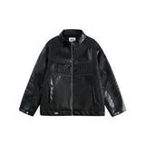 Unisex Coat Winter PU Leather Jacket